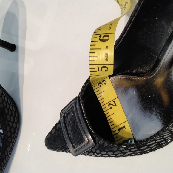 Alfani black heels with buckle detail, size 7M - Picture 14 of 14